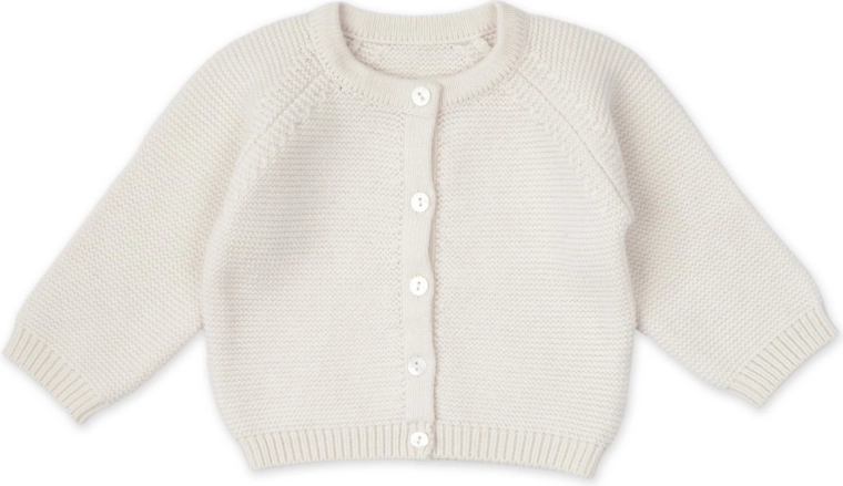 Lodger dziergany sweterek merino kremowy, roz. 68