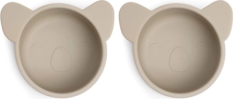 NUUROO silikonowa miseczka koala rosa, 2 szt.