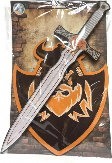 Piankowy miecz i tarcza Wiking dla dzieci