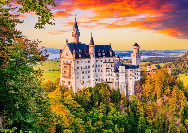 Puzzle Zamek Neuschwanstein Jesień Niemcy 1000 elementów