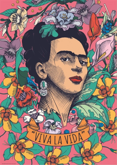 Educa puzzle Frida Kahlo: Viva la vida 500 elementów