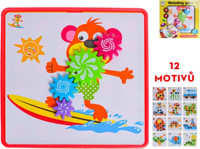 Mozaika z ruchomymi kółeczkami – kreatywny zestaw dla dzieci od 3 lat