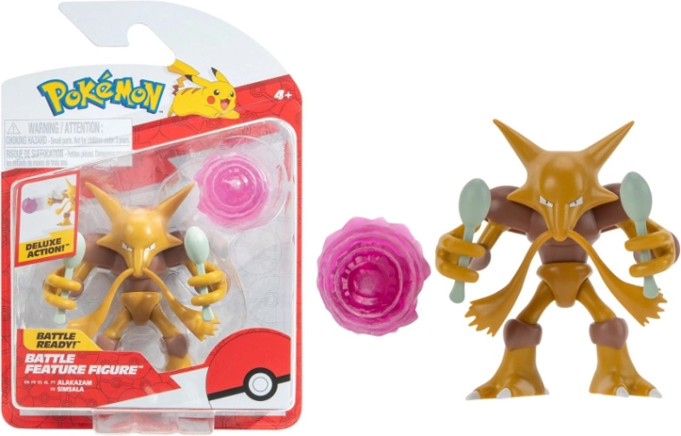 Pokémon Alakazam – ruchoma figurka Battle Feature 11 cm (Jazwares)