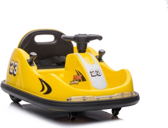 Dziecięcy elektryczny samochodzik bumper car żółty