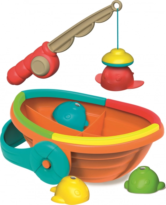 Clementoni Baby kolorowe wędkowanie Play for Future – magnetyczna łódka do wanny