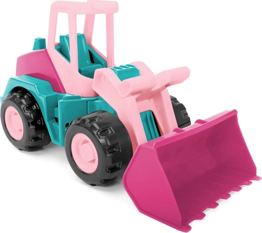 Wader TechTruck różowy ładowacz