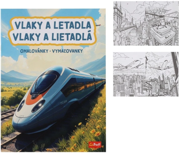 Kolorowanki z pociągami i samolotami