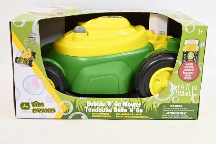 TOMY John Deere dziecięca kosiarka do baniek