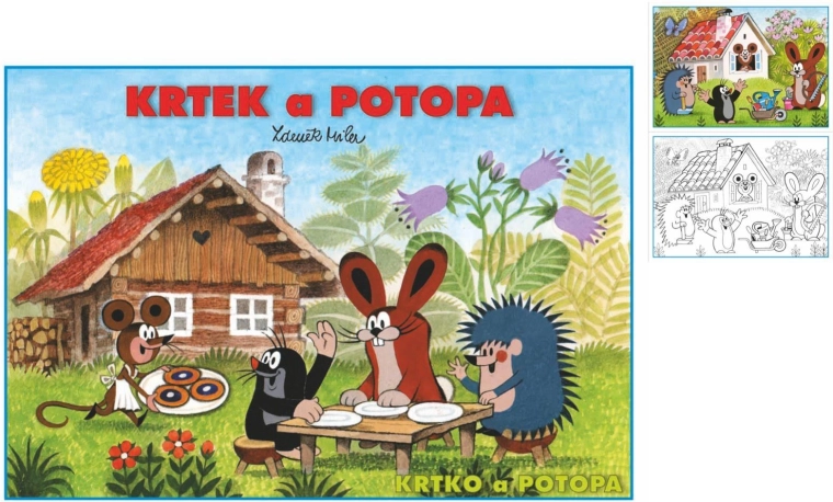 Kolorowanki A5 Krecik i potop