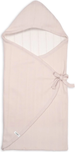 Rożek dla noworodka Lodger wrapper newborn pointelle powder