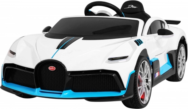 Dziecięcy samochód elektryczny BUGATTI Divo 12V z pilotem, kołami EVA i LED