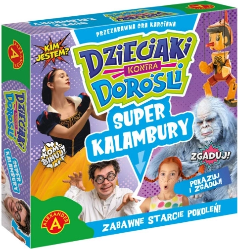 Super kalambury: Dzieci vs. dorośli – rodzinna gra imprezowa