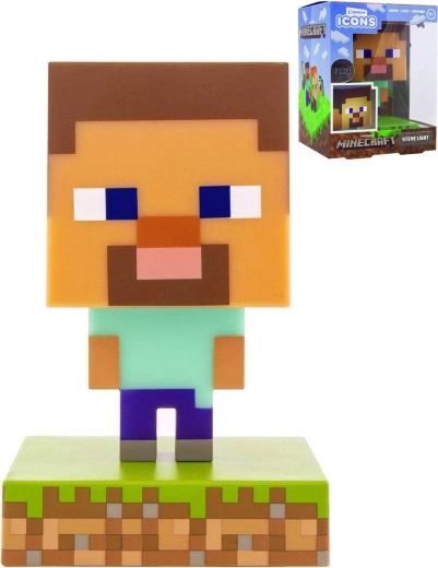 Lampka stołowa Minecraft Steve
