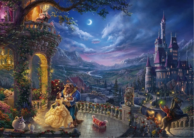 Puzzle Piękna i Bestia – taniec w blasku księżyca 1000 elementów