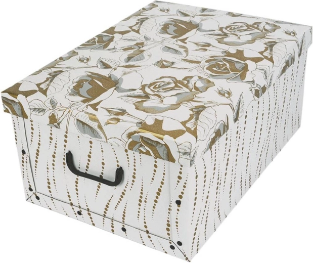 Kartonikowa pudełko do przechowywania maxi Złote róże