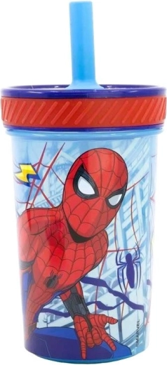 Bezpieczny kubek dziecięcy z ustnikiem Spider-Man - 1 sztuka