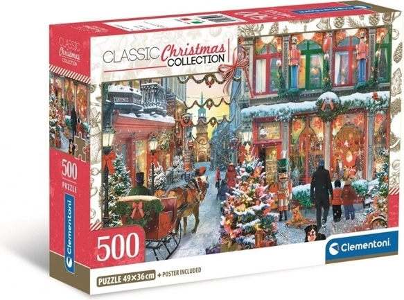 Puzzle Clementoni 500 elementów Compact Joy of Christmas