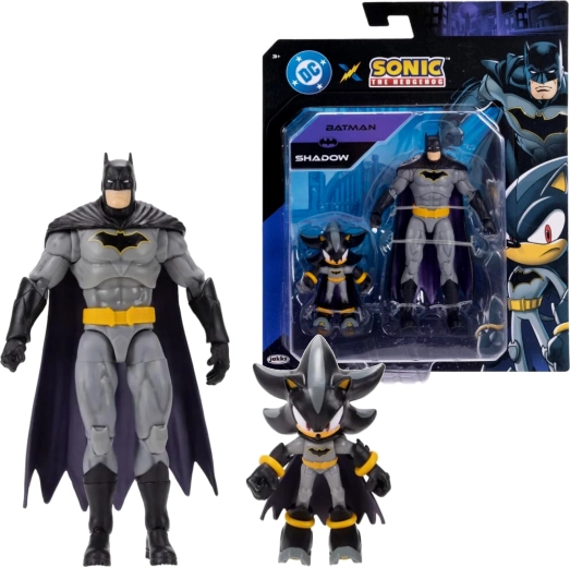 Jakks Pacific zestaw figurek Shadow jako Batman i Batman (Sonic the Hedgehog x DC Comics)