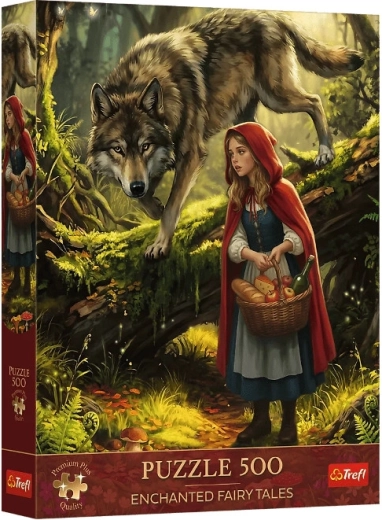 Puzzle Premium Plus 500 Czerwony Kapturek i wilk