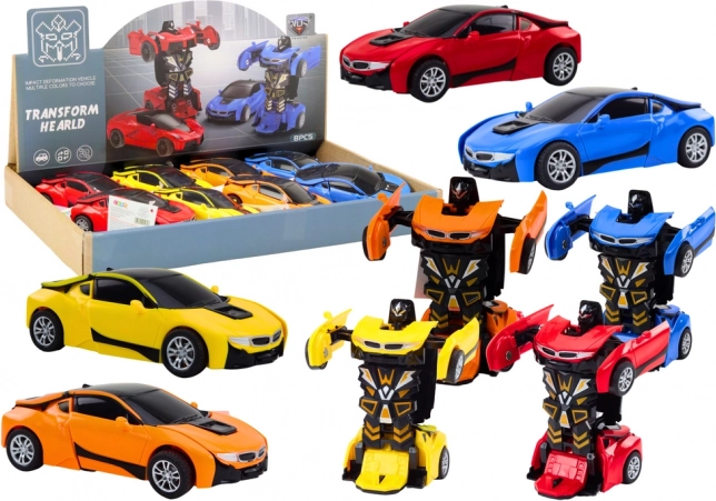 Auto-robot 2w1 zmienny robot w 4 kolorach