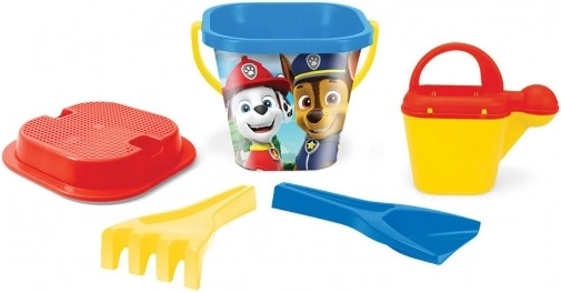 Zestaw do piasku Psi Patrol/Paw Patrol 5 szt. plastik w siatce 17x26x17 cm 12m+ Wader