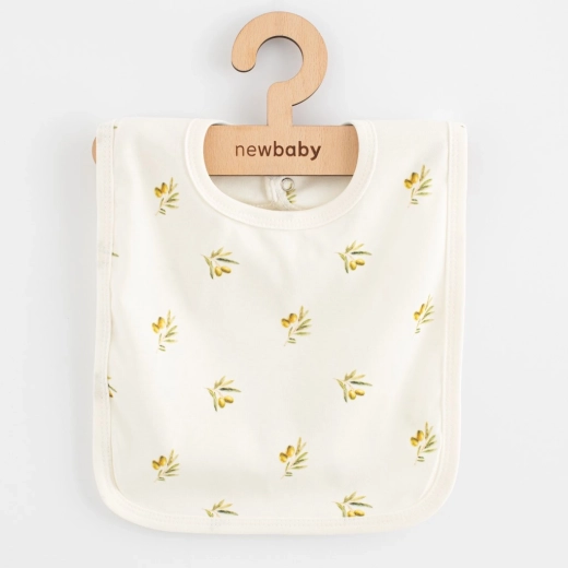 Dziecięcy śliniak z organicznej bawełny New Baby Oliwki