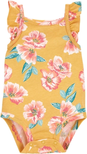 Dziewczęce body na ramiączkach Carter's Pink Flowers – 6m