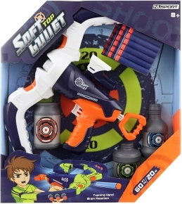 Kusza z piankowymi nabojami i tarczami, zasięg 20 m