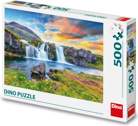 Puzzle DINO Islandzki wodospad 500 elementów