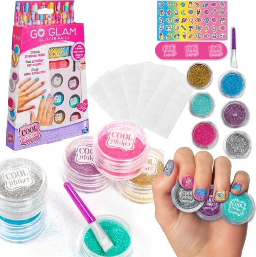 Cool Maker Go Glam zestaw do zdobienia paznokci brokatem i naklejkami