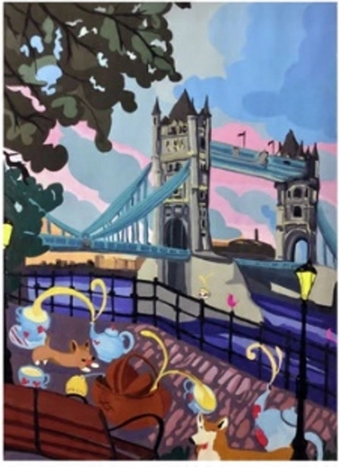 Norimpex Malowanie po numerach Tower Bridge 40 × 50 cm