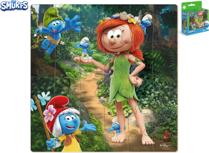 Puzzle piankowe Smerfy: Księżniczka w lesie – 24 elementy