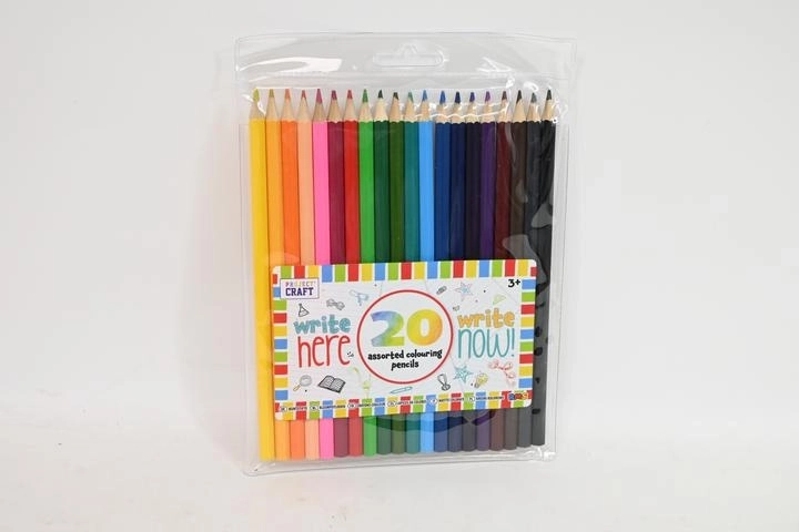 Zestaw 20 drewnianych kredek w etui