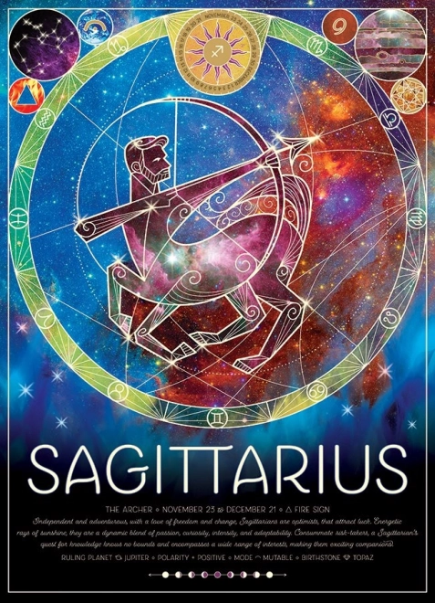 Puzzle znak zodiaku Strzelec 500 elementów COBBLE HILL