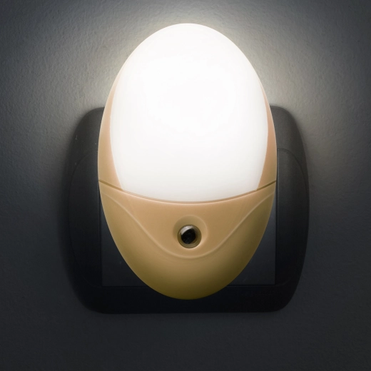 Phenom LED-owa lampka orientacyjna do użytku nocnego z czujnikiem zmierzchu – Żółta