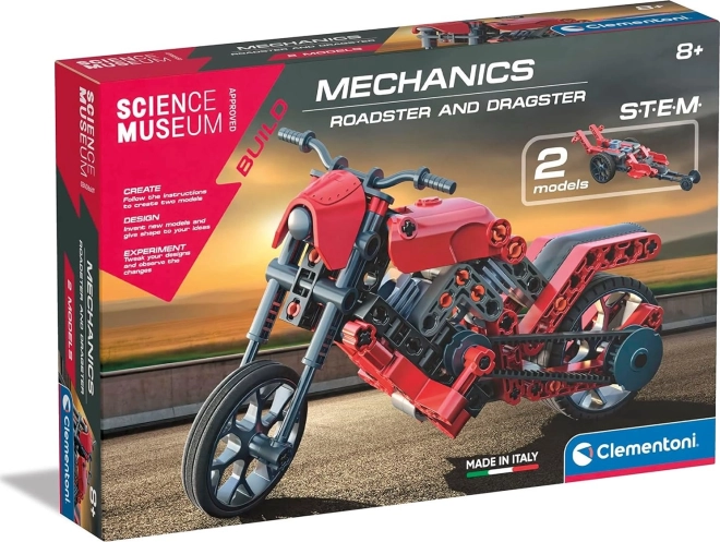 CLEMENTONI SCIENCE & PLAY laboratorium mechaniczne: roadster i dragster 2 w 1