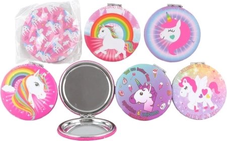 Lusterko kieszonkowe jednorożec 7 × 7 cm