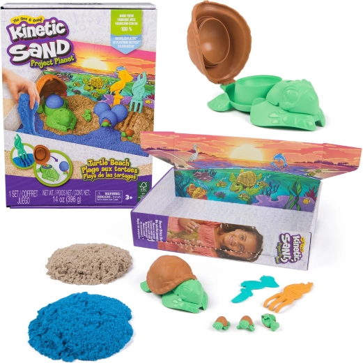 Kinetic Sand Project Planet Żółwie morskie