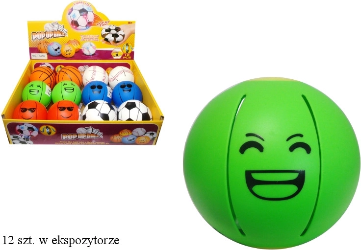 Świecąca, zmieniająca się piłka – latający talerz