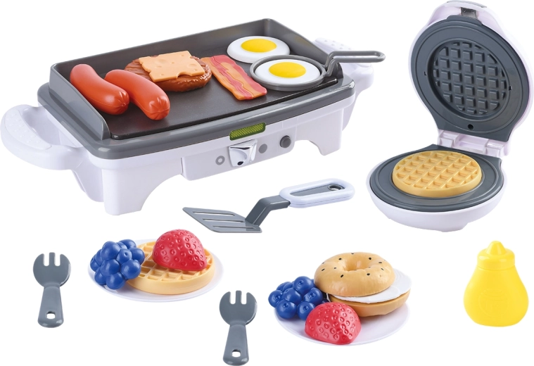 Playgo zestaw kuchenny – gofrownica i grill z efektami - 1 sztuka