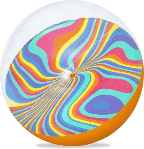 Nadmuchiwana plażowa piłka 46 cm BESTWAY – tęczowy wzór