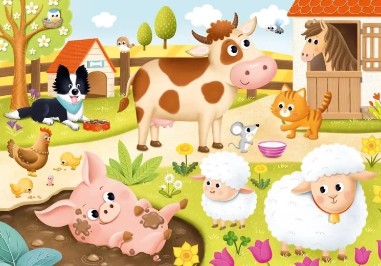 Puzzle Zwierzęta domowe XL 15 elementów DINO