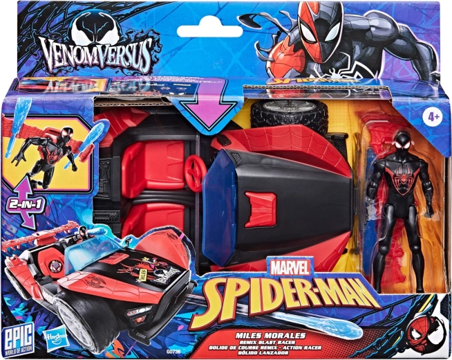 Hasbro Spider‑Man Miles Morales z pojazdem Remix Racer