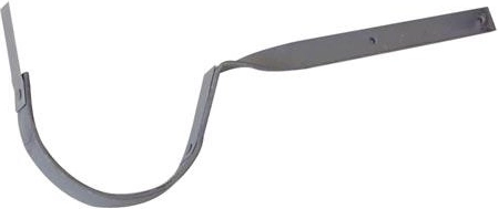Skręcony hak do rynien 330 mm, stal ocynkowana