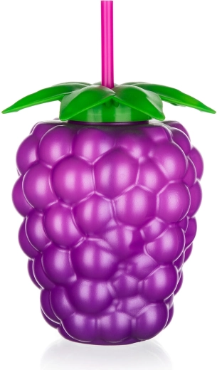 Plastowa butelka z rurką w kształcie jeżyny 880 ml