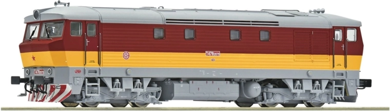 Lokomotywa spalinowa Roco ČSD T 478 2079 „Bardotka” H0, cyfrowa z dźwiękiem