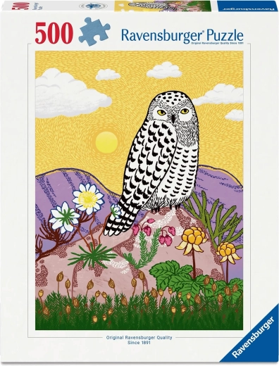 Puzzle Ravensburger Śnieżna sowa 500 elementów