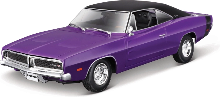 Maisto 1969 Dodge Charger R/T fioletowy model samochodu 1:18