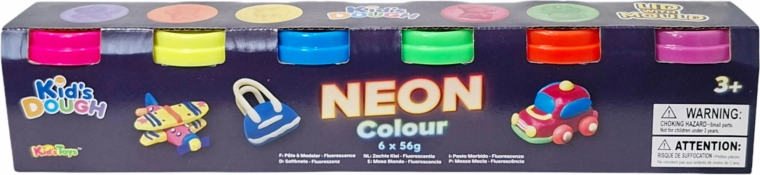 Neonowa masa plastyczna – zestaw 6 kolorów