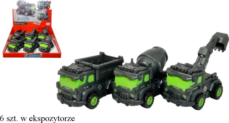 Maszyna budowlana z napędem na wsteczny bieg